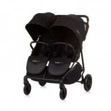 Chipolino Бебешка количка за две деца Топ Старс, обсидиан
