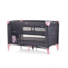 Chipolino Foldable travel cot Ariel, flamingo