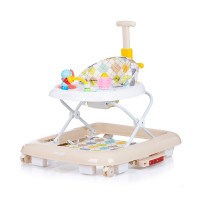 Chipolino Musical baby walker 4 in 1 Party, latte