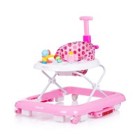 Chipolino Musical baby walker 4 in 1 Party, pink