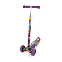 Chipolino Kid's toy scooter Croxer Evo, purple graffiti