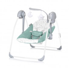 Chipolino Electric musical baby swing Moonlight, pastel green