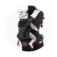 Chipolino Baby carrier Bobby Fly, multicolor - black 