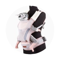 Chipolino Baby carrier Bobby Fly, rose
