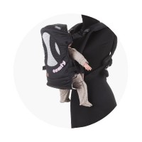 Chipolino Baby carrier Comfy, black - pink