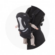 Chipolino Baby carrier Comfy, black -  grey