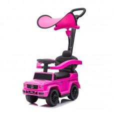 Chipolino Licensed musical ride on car with handle and canopy Mercedes G350, pink