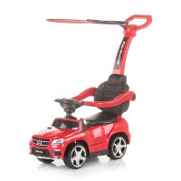 Chipolino Количка за яздене с дръжка Mercedes Benz GL63 AMG, червена Chipolino Количка за яздене с дръжка Mercedes Benz GL63 AMG, червена
