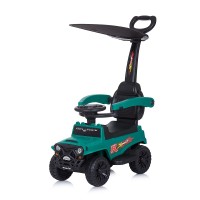 Chipolino Musical ride on car with handle and canopy Safari, mint Chipolino Musical ride on car with handle and canopy Safari, mint