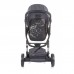 Chipolino Бебешка количка Електра 3 в 1 сив/черна рама
