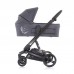 Chipolino Бебешка количка Електра 3 в 1 сив/черна рама