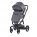 Chipolino Бебешка количка Електра 3 в 1 сив/черна рама
