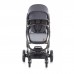 Chipolino Бебешка количка Електра 3 в 1 сив/черна рама