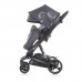 Chipolino Бебешка количка Електра 3 в 1 сив/черна рама