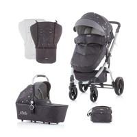 Chipolino Baby Stroller and carry cot Malta silver