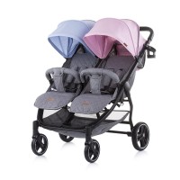 Chipolino Baby stroller for two kids 2 Classy, blue - pink Chipolino Baby stroller for two kids 2 Classy, blue - pink
