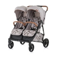 Chipolino Бебешка количка за близнаци Пасо Добле карамел