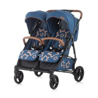 Chipolino Бебешка количка за близнаци Пасо Добле марин