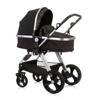 Chipolino Baby stroller Havana, obsidian/leaves