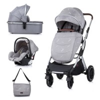 Chipolino Baby Stroller Zara 3 in 1, platinum