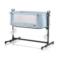 Chipolino Co-sleeping cradle with drop side, model “Close To Me” Blue