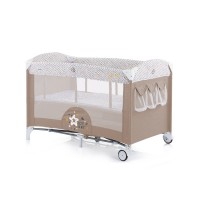 Chipolino Baby Play pen and crib with drop side Merida caramel
