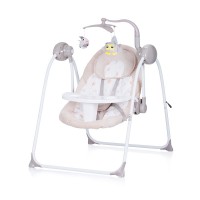 Chipolino Electric musical baby swing and rocker 2 in 1 Nux, humus