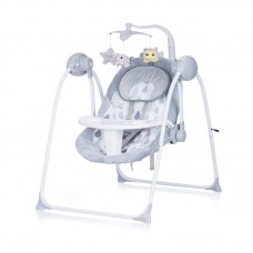 Chipolino Electric musical baby swing and rocker 2 in 1 Nux, platinum