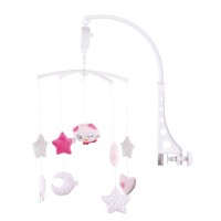 Chipolino Музикална играчка за легло, розово пиленце