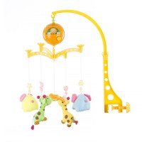 Chipolino Musical mobile for bed, Giraffes and elephants