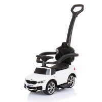 Chipolino Музикална кола за яздене с дръжка BMW, бяла Chipolino Музикална кола за яздене с дръжка BMW, бяла