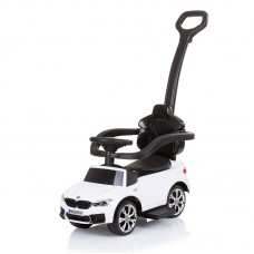 Chipolino Музикална кола за яздене с дръжка BMW, бяла