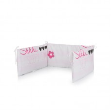 Chipolino Обиколник за бебешко легло, розово мече