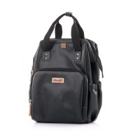 Chipolino Backpack/diaper bag black leather Chipolino Backpack/diaper bag black leather