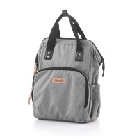 Chipolino Backpack/diaper bag, grey linen