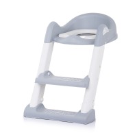 Chipolino Toilet trainer seat with ladder Tippy, grey Chipolino Toilet trainer seat with ladder Tippy, grey
