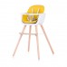 Chipolino Стол за хранене 2 в 1 Woody жълт