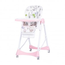 Chipolino Bambino Baby High Chair, pink