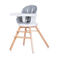 Chipolino Rotatable High chair 3 in 1 Rotto, platinum