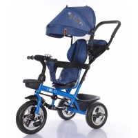 Chipolino Tricycle with canopy 360 seat Polo denim