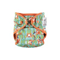 Close Parent Single Printed Reusable Popper Nappy +bamboo Тiger