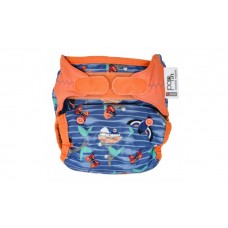 Close Parent Single Printed Nappy Garden blue Close Parent Single Printed Nappy Garden blue