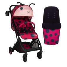 Cosatto Woosh 3 Baby stroller, Lovebug + footmuff