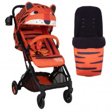 Cosatto Woosh 3 Baby stroller, Tomkin Tiger + footmuff
