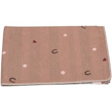 David Fussenegger Детско одеяло Juwel 100х140 см Подкови, розово