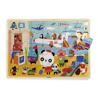 Djeco Airport Wooden Tray Puzzle