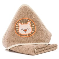 Fillikid Хавлиена кърпа с качулка 75 х 75 см, Lion Nougat