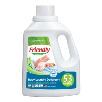 Friendly Organic Концентриран гел  за пране с омекотител без аромат за 53 пранета 1567 мл