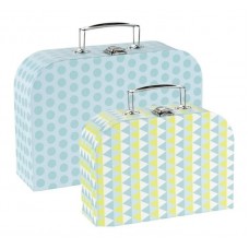 Goki Suitcase 2 pcs, blue
