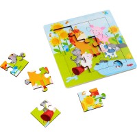 Haba Framed Wooden Puzzle Animal friends